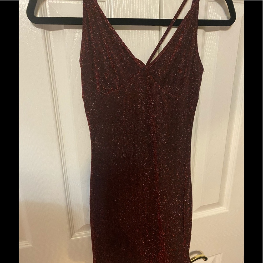 Sparkly red dress
